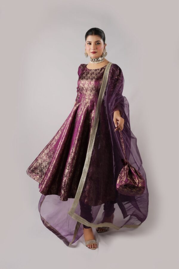 Timeless banarsi Purple - Image 7
